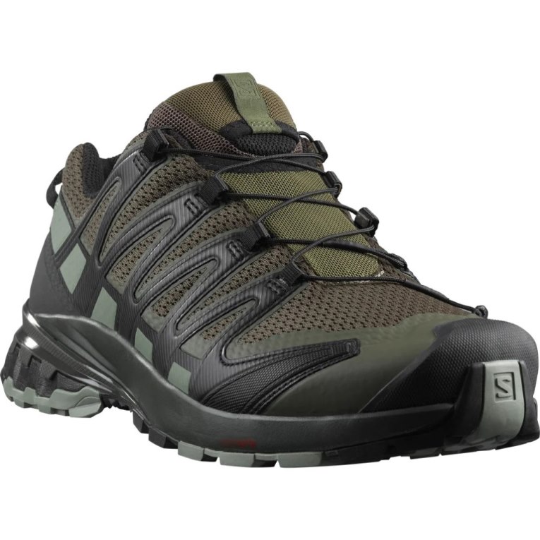 Tenis Para Trail Running Salomon Xa Pro 3d V8 Anchos Hombre Verde Oliva | MX ECNO832
